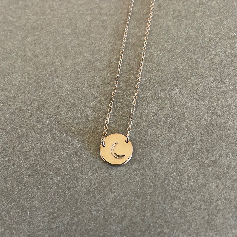 GLDN: Moon Stamped Necklace